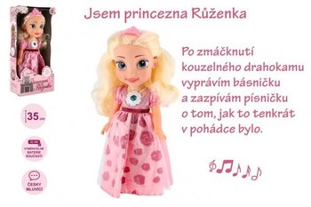 Teddies Bbika Princezn Ruenka plastov 35cm esky hovoriaca na batrie so zvukom