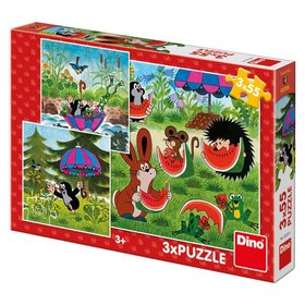 Dino puzzle Krtko a nohaviky 3x55D