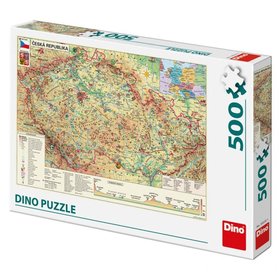 Dino puzzle Mapa eskej republiky 500D