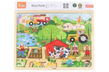 Viga dreven puzzle 48 dielikov - farma