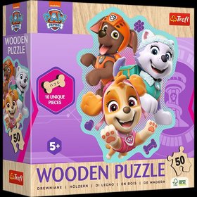 Puzzle dreven nepravideln tvary Tlapkov patrola/Paw Patrol 50 dielikov