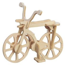 Woodcraft Dreven 3D puzzle puzzle bicykel