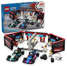 LEGO City 60444 Gar F1 a aut Mercedes-AMG a Alpine