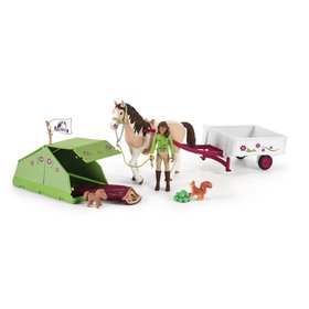 Schleich 42533 Sarah a jej k a zvierat pri tboren