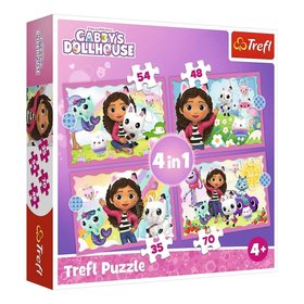 Trefl Puzzle 34620 Gabby 4v1