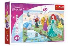 Trefl Puzzle Spoznajte princezn 33x22cm 60 dielikov